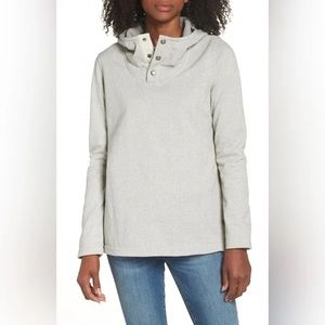 The North Face Knit Stitch Fleece Pullover Hoodie Wild Oat Heather Size Medium